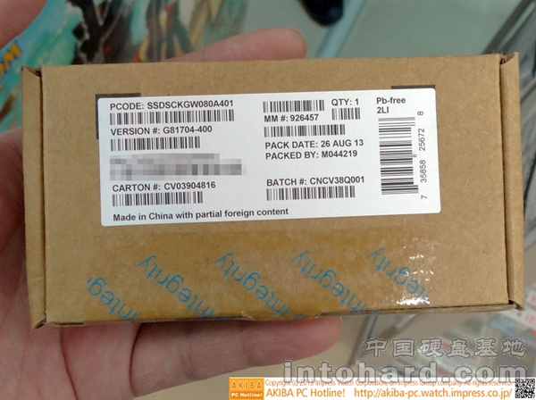 M.2ӿڵIntel 530 SSDڿ